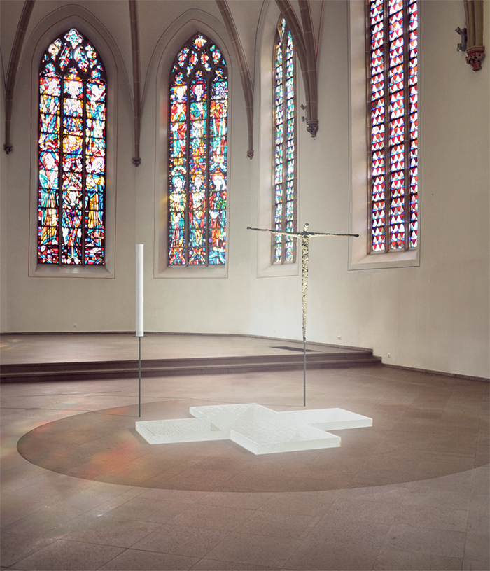 Einbau eines Baptisterium in der katholischen Kirche St. Agnes Hamm